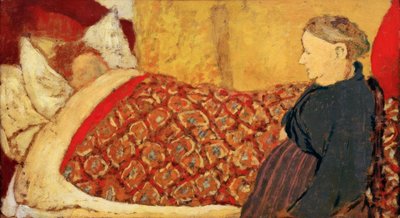 Das Wiegenlied: Marie Roussel im Bett von Edouard Vuillard
