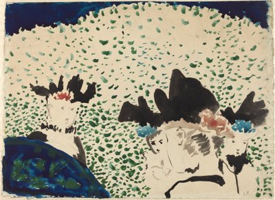 Vier Damen mit ausgefallenen Hüten von Edouard Vuillard