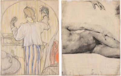 Vor dem Spiegel von Edouard Vuillard