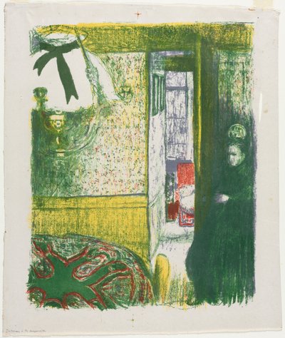Innenraum mit hängender Lampe von Edouard Vuillard