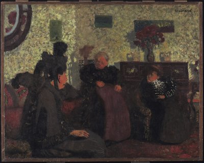 Der Besuch der Witwe, 1899 von Edouard Vuillard