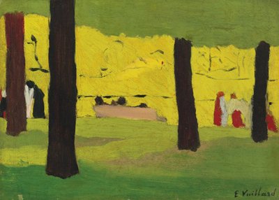 Die rosa Bank, ca. 1890 von Edouard Vuillard