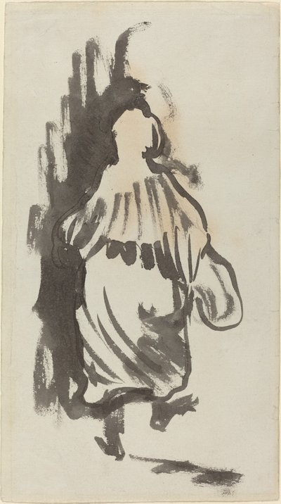 Gehende Figur von hinten gesehen von Edouard Vuillard