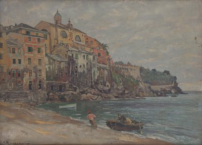 Italienische Stadt am Meer von Eduard Ameseder