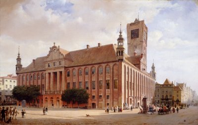 Rathaus in Thorn, 1848 von Eduard Gaertner