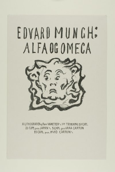 Alpha und Omega: Titelseite von Edvard Munch
