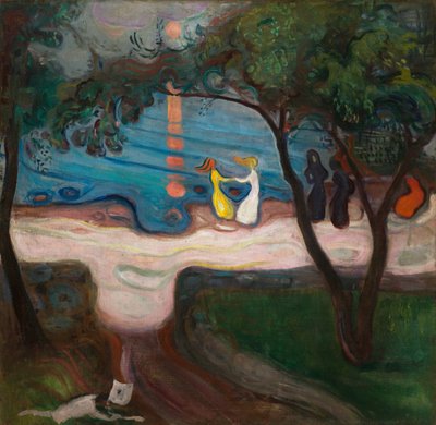 Tanz am Ufer von Edvard Munch