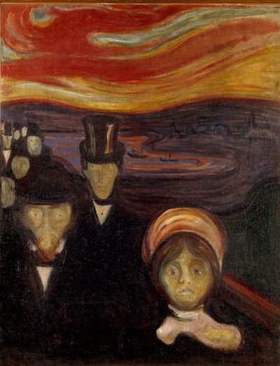 Die Angst von Edvard Munch