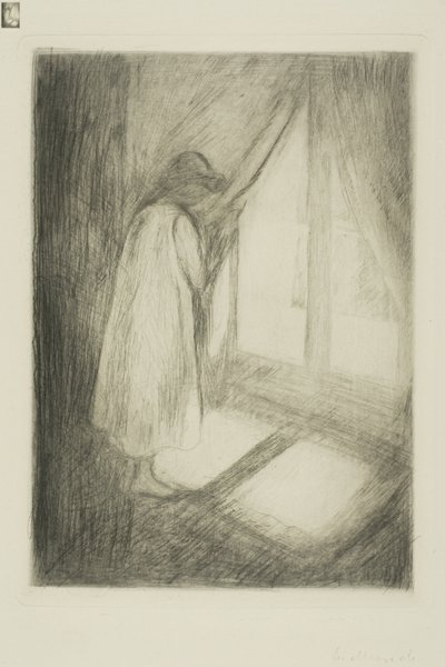Das Mädchen am Fenster von Edvard Munch