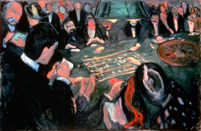 Der Roulettetisch in Monte Carlo, 1903 von Edvard Munch