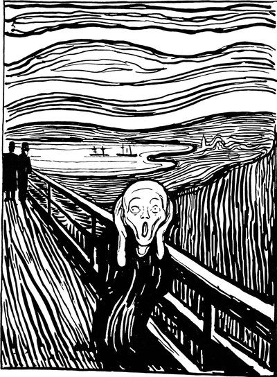 Der Schrei, 1895 von Edvard Munch