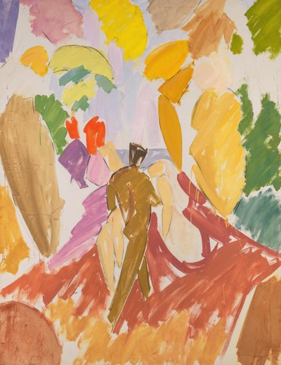Faun und Nymphe von Edvard Weie