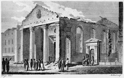 Ruinen von St. Paul Covent Garden von Edward (after) Dayes