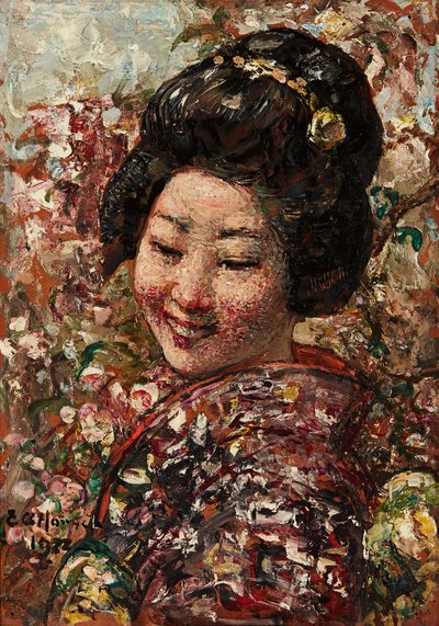 Japanisches Mädchen von Edward Atkinson Hornel