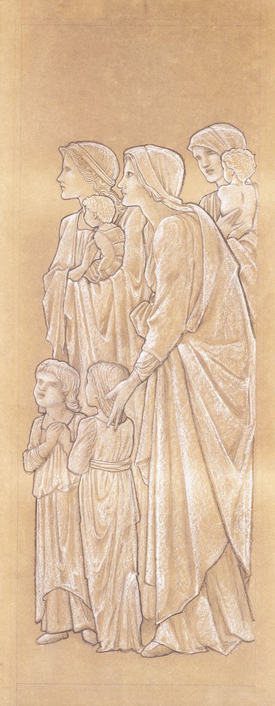Frauen bringen Kinder zu Christus von Edward Burne Jones