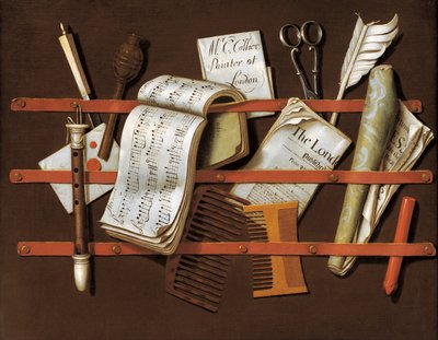 Briefständer, um 1698 von Edward Collier