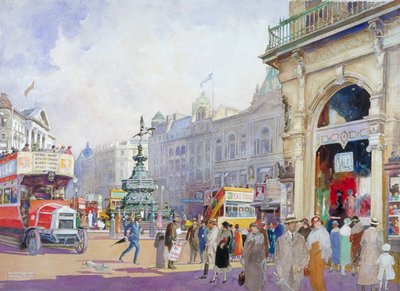Piccadilly Circus, 1920 von Edward Harry Handley Read