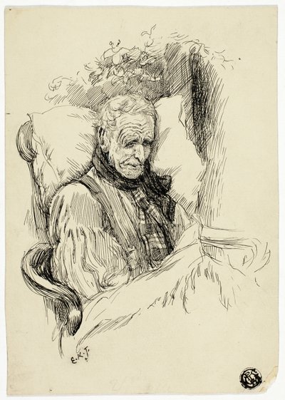 Sterbender alter Mann von Edward Killingworth Johnson