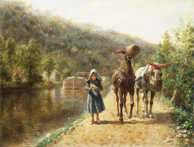 Auf dem Treidelpfad von Edward Lamson Henry