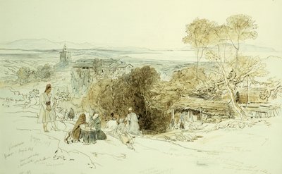 Camerino, 1849 von Edward Lear