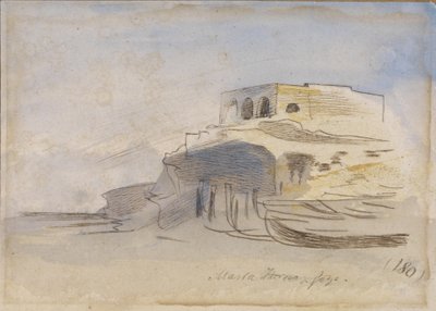 Massa Forno, Gozo, Malta, 1866 von Edward Lear