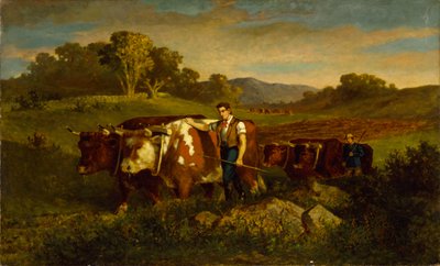 Hirten mit Kühen von Edward Mitchell Bannister