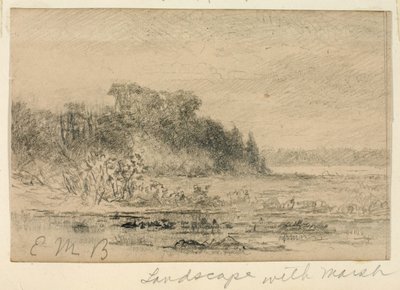 Landschaft mit Sumpf von Edward Mitchell Bannister