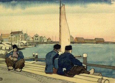 Warten auf Wind und Gezeiten von Edward Penfield