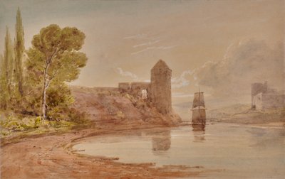 Turm auf einer Klippe von Edward Pretty