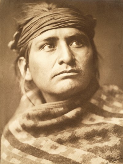 Häuptling der Wüste, Navaho von Edward Sheriff Curtis