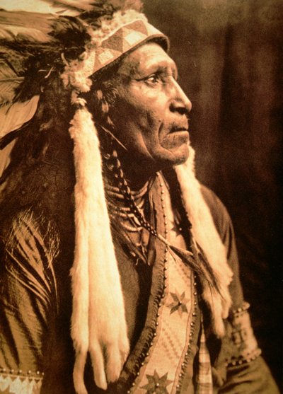 Raven Blanket (s/w Foto) von Edward Sheriff Curtis