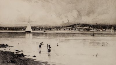 Broughty Ferry von Tayport von Edward Smith Hodgson