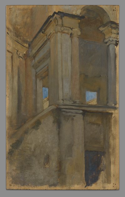 Architekturstudie von Edwin Austin Abbey