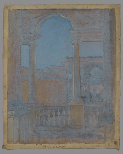 Architekturstudie von Edwin Austin Abbey