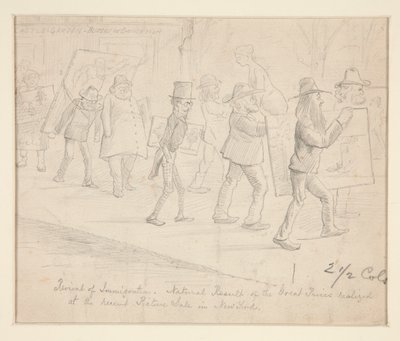Cartoon von Edwin Austin Abbey
