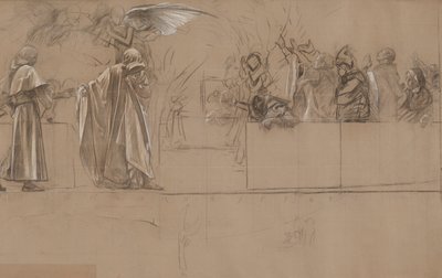 Kompositionsstudie von Edwin Austin Abbey