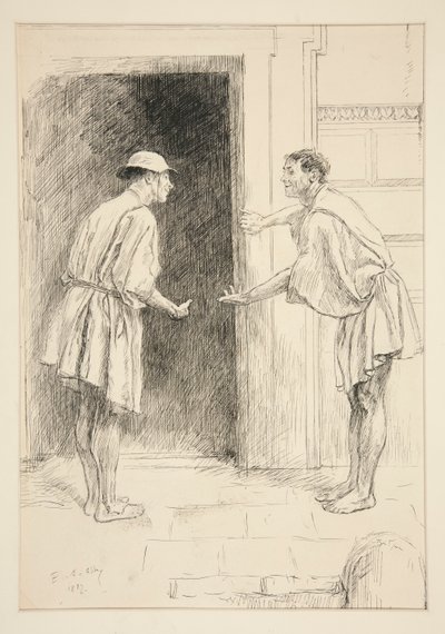 Dromio von Ephesus von Edwin Austin Abbey