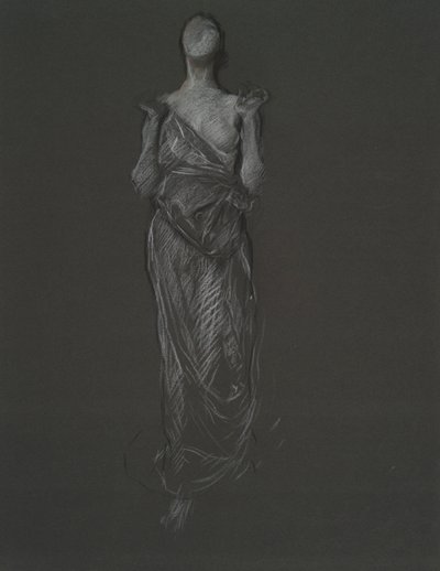 Frühe Figurenstudie für von Edwin Austin Abbey
