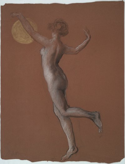 Frühe Figurenstudie von Edwin Austin Abbey