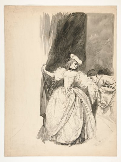 Figurenstudie von Edwin Austin Abbey
