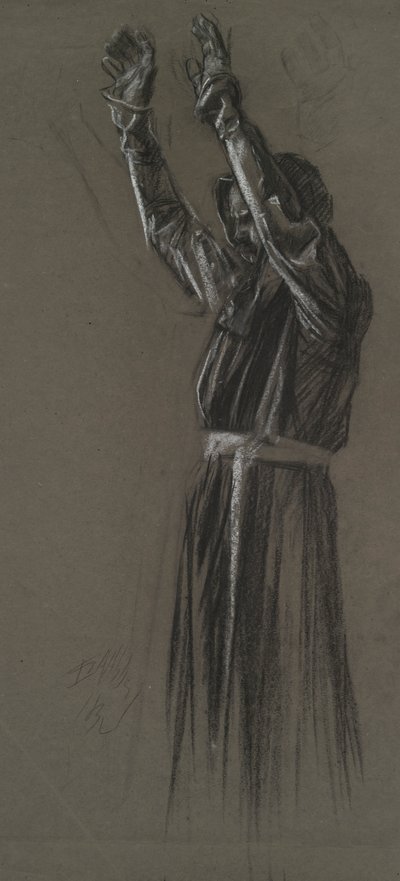 Figurenstudie von Edwin Austin Abbey