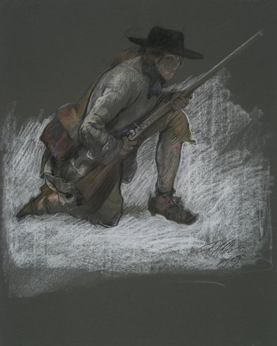 Figurenstudie für von Edwin Austin Abbey