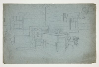 Innenstudie von Edwin Austin Abbey