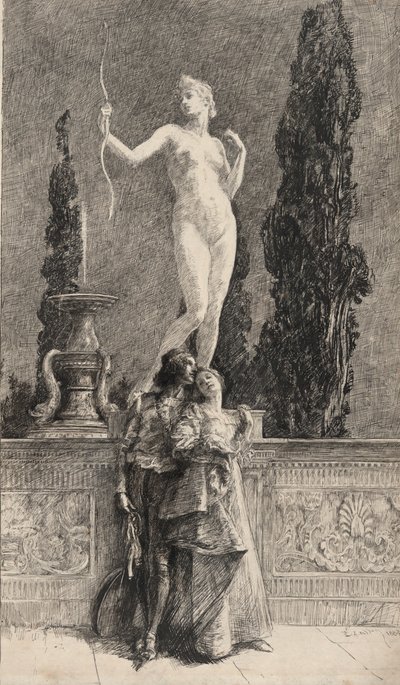 Lorenzo und Jessica: von Edwin Austin Abbey
