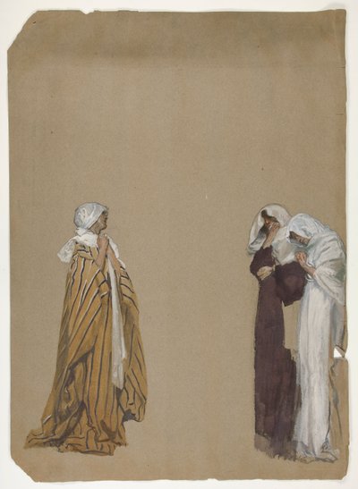 Studie. Drei Figuren von Edwin Austin Abbey