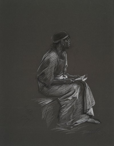 Studie für von Edwin Austin Abbey