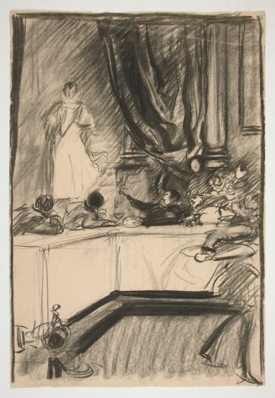 Studie für Petruchio und Katharina von Edwin Austin Abbey