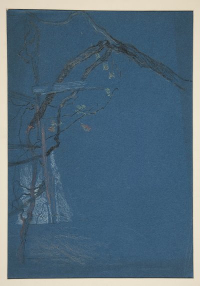 Studie von Baumzweigen von Edwin Austin Abbey