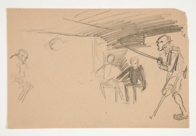 Unidentifizierte Illustration für Oliver Goldsmith von Edwin Austin Abbey