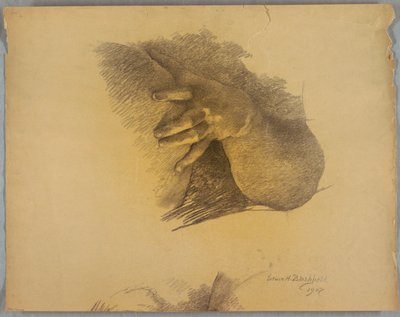 Studie von Arm und Hand von Edwin Howland Blashfield